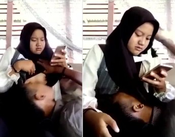 Abg Jilbab Suka Nenenin Pacarnya